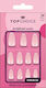 Top Choice French False Nail Tips In Beige Colour 24 Pieces