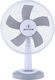 Human Επιτραπέζιος Ανεμιστήρας 40W Διαμέτρου 30cm Λευκός