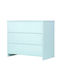 Bianco Бебешка Скринове с 3 Чекмеджета Бяла 105x55x90см