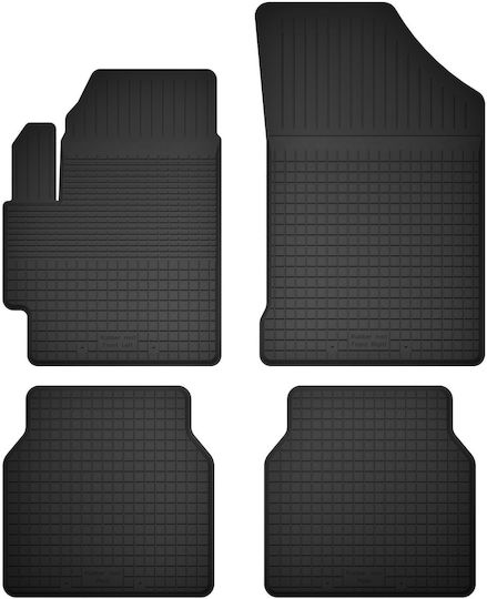 Car Rubber Mats Set 4 Pcs Universal Citroen C-elysee Sedan 2012