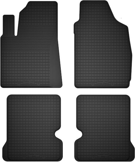 Car Rubber Mats Set 4 Pcs Universal Fiat Panda Ii Hatchback 2002-2010