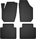 Car Rubber Mats Set 4 Pcs Universal Skoda Rapid Liftback Sedan Spaceback Combi 2013-2019