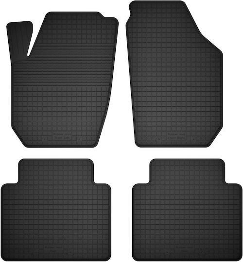 Car Rubber Mats Set 4 Pcs Universal Skoda Rapid Liftback Sedan Spaceback Combi 2013-2019