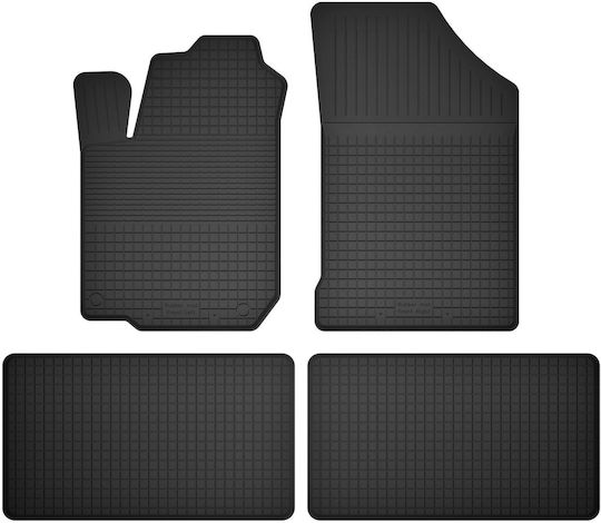 Car Rubber Mats Set 4 Pcs Universal Volkswagen Sharan I Minivan 1995-2010