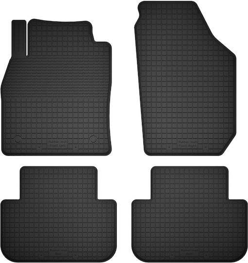 Car Rubber Mats Set 4 Pcs Universal Fiat Freemont 7 Seats 2011-2016