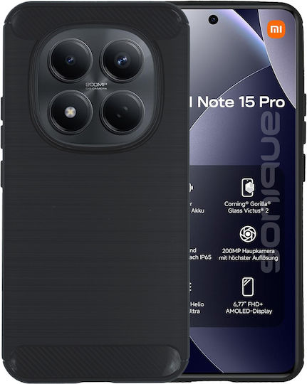 Θήκη Σιλικόνης Sonique Carbon Brushed Xiaomi Redmi Note 15 Pro 4g Μαύρο