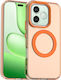 Techsuit Back Cover Plastic / Silicone Orange (Honor 600 Lite)