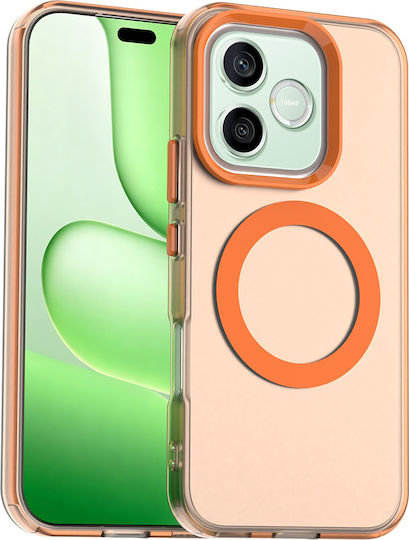 Techsuit Back Cover Plastic / Silicone Orange (Honor 600 Lite)