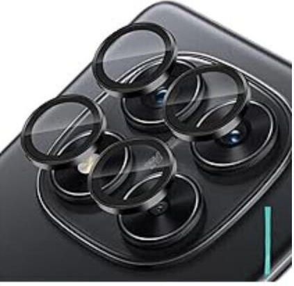 Camera Back Cover Tempered Glass Μαύρο (Redmi Note 15)