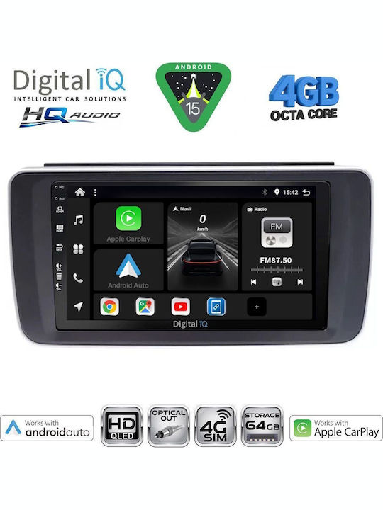Digital IQ Car Audio System for Nissan Leaf 2018 (Bluetooth/USB/WiFi/GPS/Apple CarPlay/Android Auto) with 9" Touch Screen