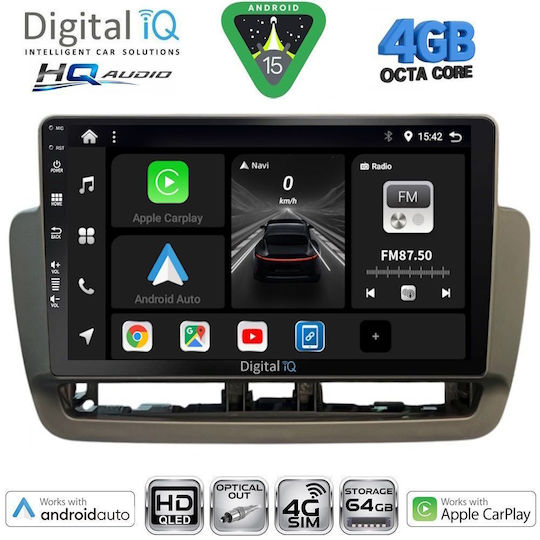 Digital IQ Ηχοσύστημα Αυτοκινήτου για Seat Ibiza 2012-2015 (Bluetooth/USB/WiFi/GPS/Apple-Carplay/Android-Auto) με Οθόνη Αφής 9"