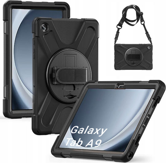 Armor Case Mit Handgriff und Tragegurt Samsung Galaxy Tab A9 8.7 Marineblau