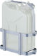 Relaxdays Kanisterhalterung Schloss Grau Grau 49,5x21x42 cm