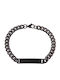 Art Collection Men's Handcuff Bracelet Made of Stainless Steel