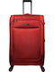 RCM Medium Hard Red Travel Suitcase with 4 Wheels Height 66cm