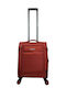 RCM Cabin Hard Red Travel Suitcase with 4 Wheels Height 55cm