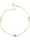 Women's Gold 9K Bracelet with Pearls 18cm