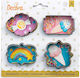 Small Plakietki Cutters 4 Pcs Molds