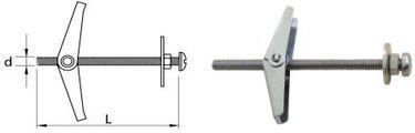 Steel Anchor Umbrella 5*90mm 25 Pcs Kol Sp 5*90