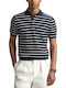 Polo Short Sleeve Blouse Dark Blue/White