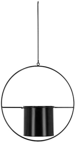 Esschert Design Поставка За Саксия Висулка Метална Черна
