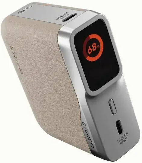 Cygnett Encore Power Bank 10000mAh 45W With USB-A Output Port And 2 USB-C Output Ports Ivory