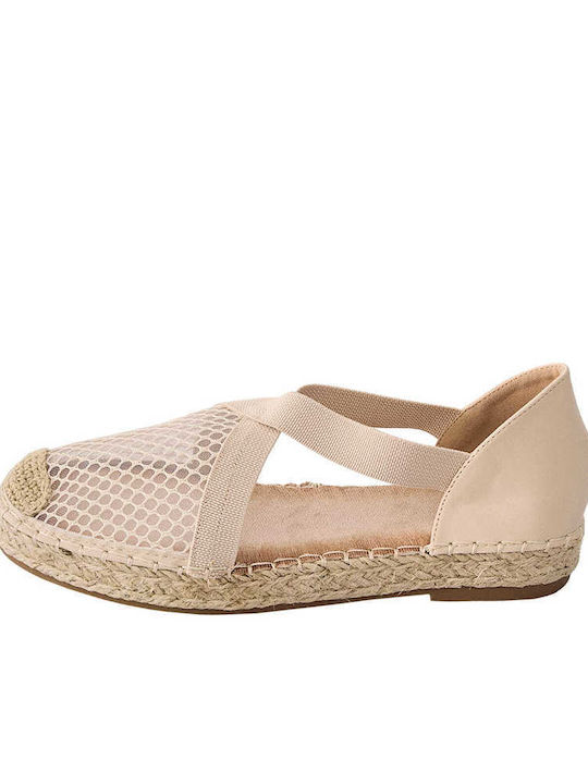 Celestino Flache Damen Sandalen Beigen