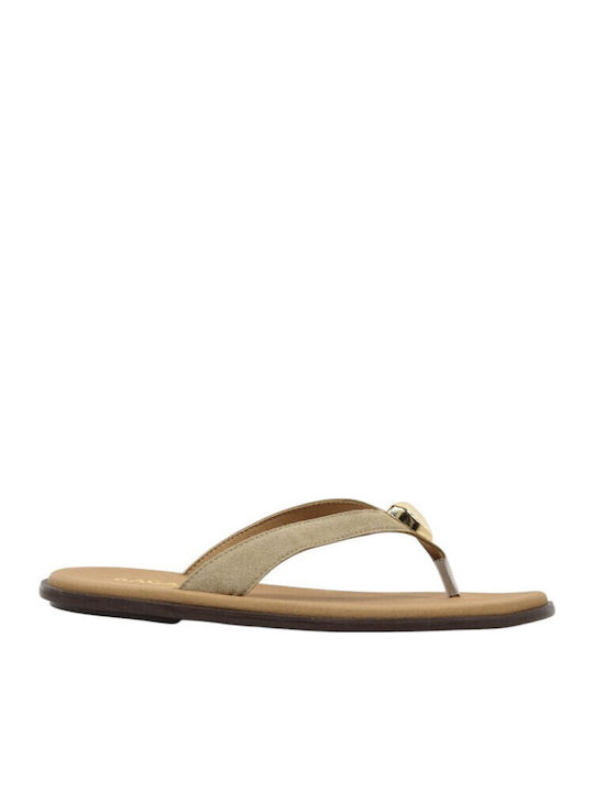 Ragazza Leather Women's Flat Sandals Beige