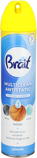 Brait Multiclean Антистатична Универсална Почистваща Пяна Лимон 300мл
