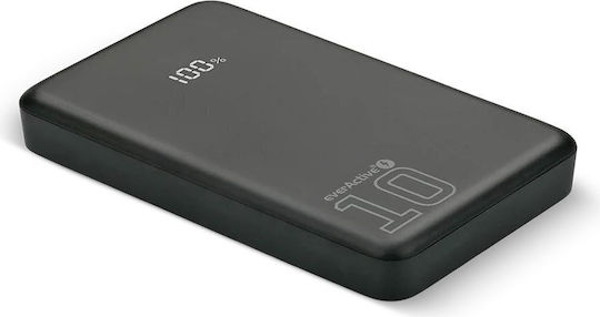 everActive EB-11QB Power Bank 10000mAh 20W mit USB-A Ausgangsanschluss und 2 USB-C Ausgangsanschlüsse Schnellladung Schwarz