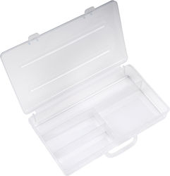 Sensopro Milano Compartmentalized Nail Art Manicure Box 4 Slots Clear Sensopro Milano Compartmentalized Nail Art Manicure Box 4 Slots Clear