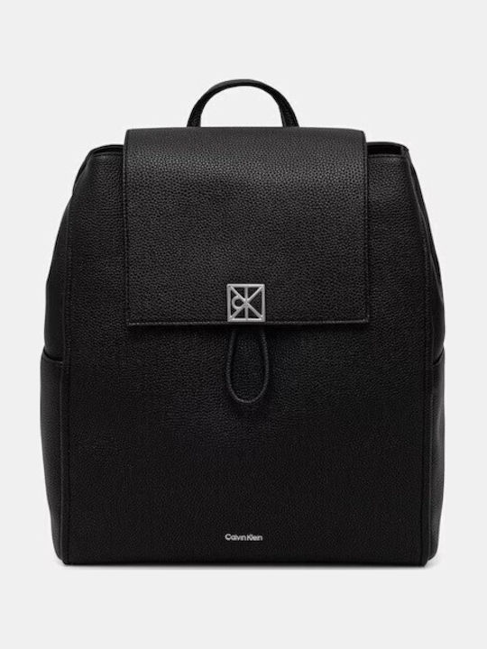 Emblem Women's Backpack Shoulder Bag Black