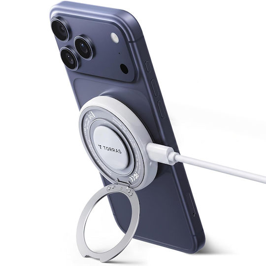 Torras Φορτιστής Magsafe 15W Λευκός (Ostand PolarCircle)