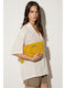Marsala Fabric Women's Handbag Yellow