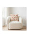 Oxygen Decorative Pillow Case Eco Text Fabric Red 45x45cm
