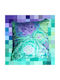 Oxygen Διακοσμητική Μαξιλαροθήκη Kaffe Fassett Purple Brassica Oleracea Μωβ 45x45εκ.