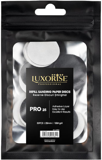Подредба 50 Фрези За Ноктополиране За Педикюр Luxorise Pro25 Зърненост 150