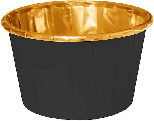 Muffin Cupcake Black Gold Paper Baking Cups 20