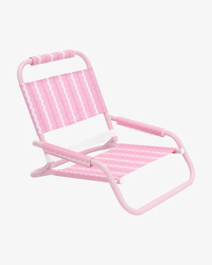 Flamingueo Beach Chair Aluminium Pink Waterproof 75x55x54.5cm