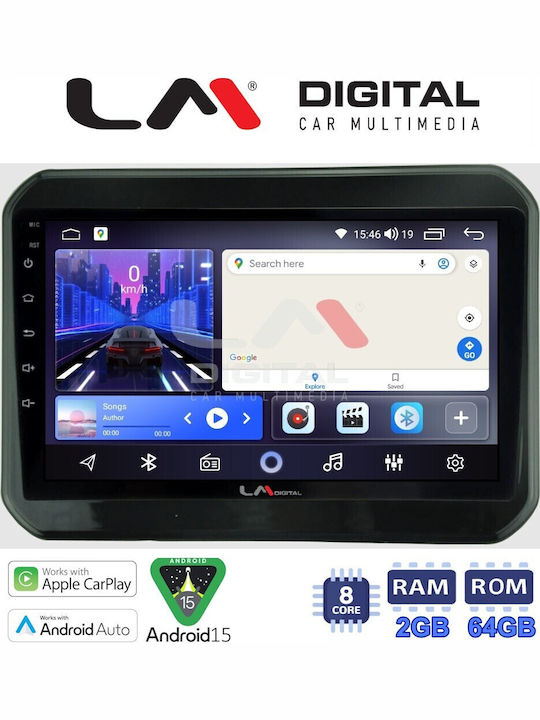 LM Digital Car Audio System for Suzuki Ignis 2016 Bluetooth USB Wi-Fi GPS Apple CarPlay Android Auto