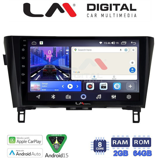 LM Digital Car Audio System for Nissan Qashqai / X-Trail 2014 Bluetooth USB Wi-Fi GPS Apple CarPlay Android Auto