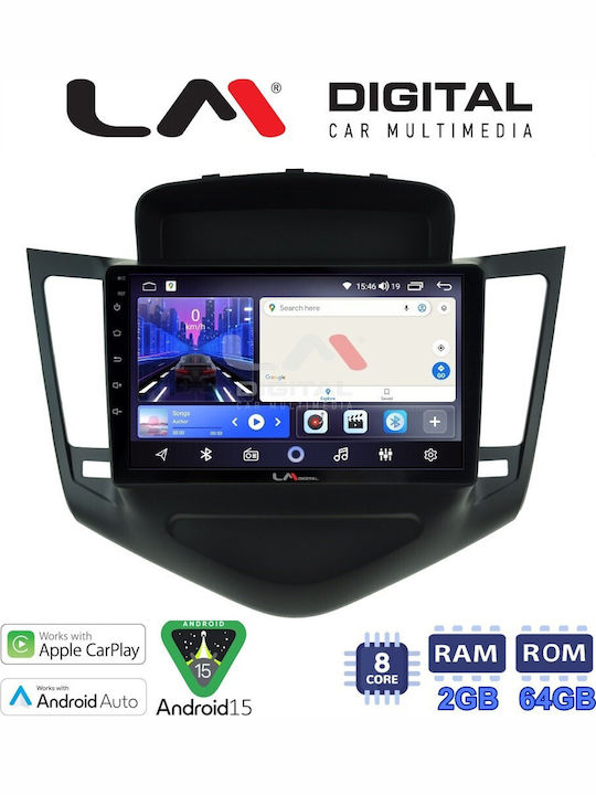 LM Digital Car Audio System for Chevrolet Cruze 2008>2013 Bluetooth USB Wi-Fi GPS Apple CarPlay Android Auto