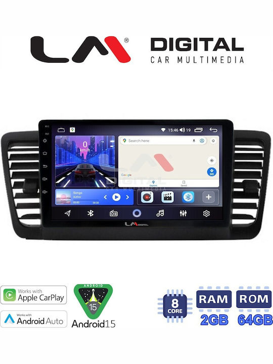 LM Digital Car Audio System for Subaru Legacy 2002 Bluetooth USB Wi-Fi GPS Apple CarPlay Android Auto