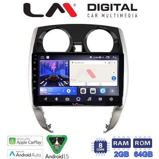 LM Digital Auto-Audiosysteme für Nissan Note 2013 2020 Bluetooth USB Eingebautes Wi-Fi GPS Apple CarPlay Android Auto