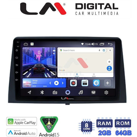 LM Digital Ηχοσύστημα Αυτοκινήτου για Peugeot Partner Opel Combo Citroen Berlingo Honda City 2019 (Bluetooth/USB/WiFi/GPS/Apple-Carplay/Android-Auto)