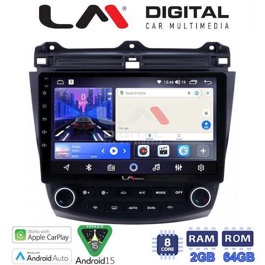 LM Digital Ηχοσύστημα Αυτοκινήτου για Honda Accord 2002>2008 (Bluetooth/USB/WiFi/GPS/Apple-Carplay/Android-Auto)