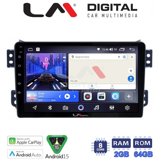 LM Digital Car Audio System for Opel Agila Suzuki Alto 2008 Bluetooth USB Wi-Fi GPS Apple CarPlay Android Auto