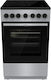 Gorenje Κουζίνα 70lt με Κεραμικές Εστίες Π50εκ. Inox