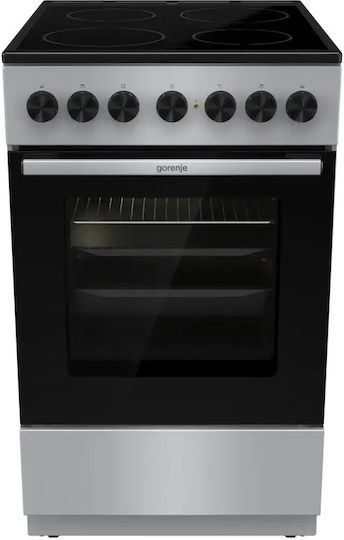 Gorenje Κουζίνα 70lt με Κεραμικές Εστίες Π50εκ. Inox