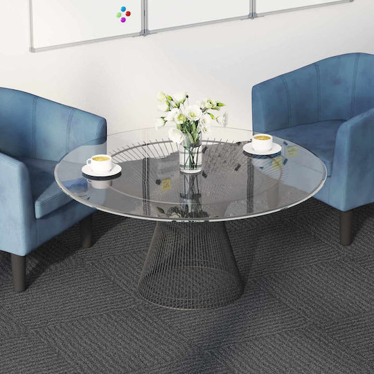 vidaXL Set Plastikböden mit 36 Fliesen M50xP50cm Grau